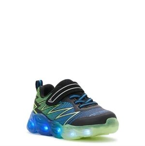 Athletic Works Light Up Baby Boys Athletic Sneakers Tennis Shoes Size 5 EUC